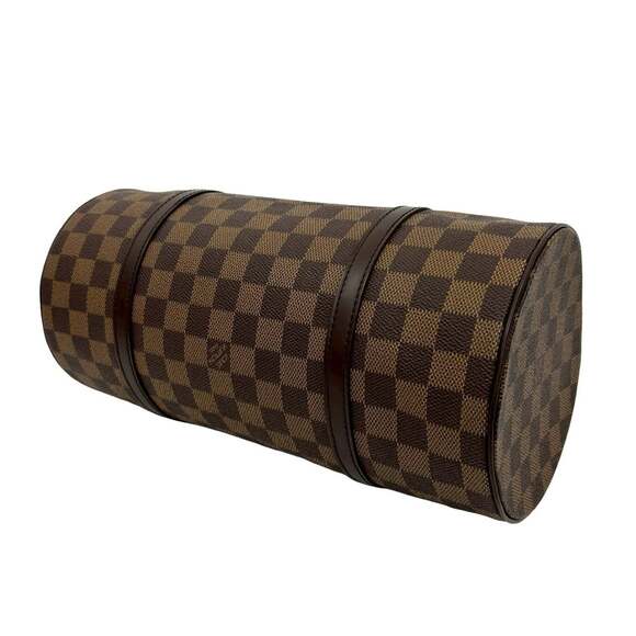 LOUIS VUITTON Brown Damier Leather Papillon 30 Pouch - Picture 8 of 9